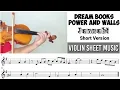Download Lagu Free Sheet || Dream Books Power And Walls - Jannabi || Violin Short Cover