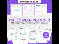 Ultimate Halloween Planner 43 High-Quality Printable Pages for a Spooky Celebration