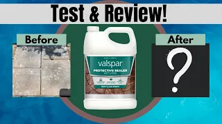 Lowe s purchase - Valspar Protective Sealer Wet Look TEST REVIEW Does it look wet