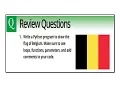 FLAG OF BELGIUM CODING WITH PYTHON