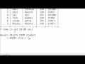 78 DELETE recods in Table in SQL Hindi