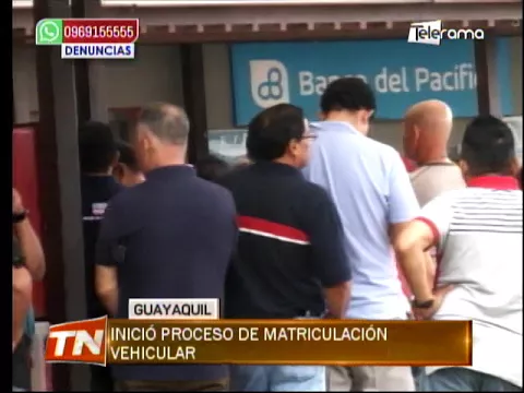 Inició proceso de matriculación vehicular