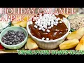 Holiday Caramel Apple Dip Charcuterie Board Idea