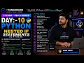 Day 10 Python AI Full Course in Kannada Nested if Statements Real-Time Streamlit ITKannadigaru