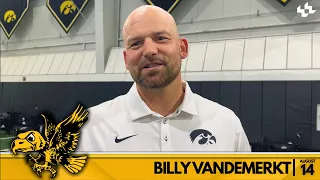 Billy VandeMerkt Iowa Football Aug 14