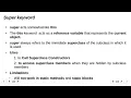 Super Keyword with example program in java