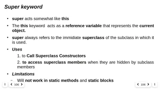 Super Keyword with example program in java