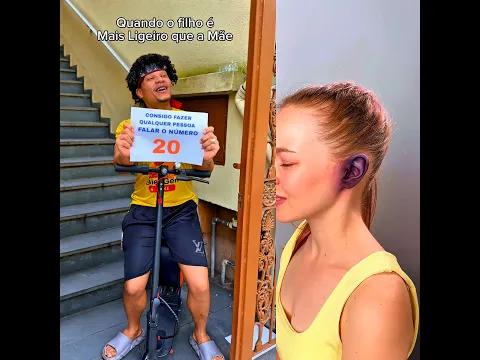 Quando o filho é mais ligeiro que a Mãe 🤣