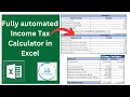 Excel Tutorial How to make an Auto Income Tax Calculator