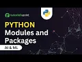 Modules and Packages in Python Python Modules Python Tutorials VSCode Tutorialspoint