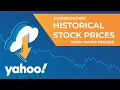 How to Download Historical Stock Prices from Yahoo Finance