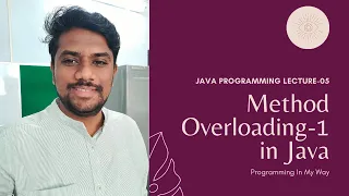 5 Polymorphism - Method Overloading by changing the number of arguments