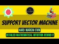 Support Vector Machine Detailed Mathematical Intuition Hard Margin Working Machine Learning