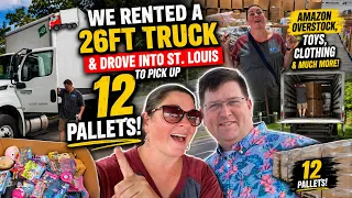 We Rented a 26FT TRUCK Drove Into St Louis to Pick Up 12 PALLETS