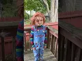 CHUCKY DOLL AT MY DOOR!! #chucky #shorts #chuckydoll