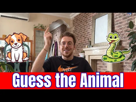 Learn Real English with Games: Guess the Animal! - Beginner Comprehensible Input