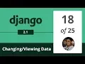 Django 2 1 - data using Admin Panel