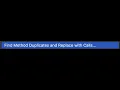Refactoring in Intellij Find method duplicates and replace with calls