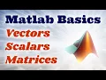 Matlab Basics Ep 1 - Scalars Vectors And Matrices