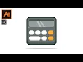 Adobe Illustrator CC Tutorial - How to make a Vector UI Calculator Icon