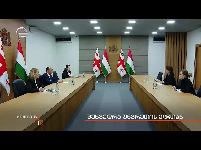 შეხვედრა უნგრეთის ელჩთან