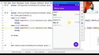 CRUD Operations using SQLite in Android Part II