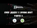 CRUD JQuery y Spring Boot API REST Parte 3 4SoftwareDevelopers