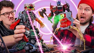 Titãs Zumbis vs Optimus Prime! 💀🤖 Quem Vence Essa Batalha DIY EXTREMA?