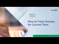 FlexLearn for Students How to view Courses for Current Term