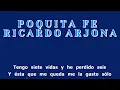 Poquita fe - Ricardo Arjona (Letra)