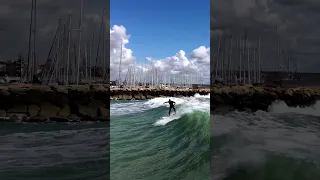 Surfers at Marina di Ragusa