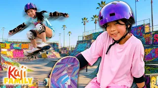 Emma & Kate Show Off Their NEW Skateboarding Skills! 🛹✨