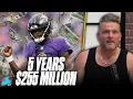 Lamar Jackson Signs 5 Year 255M Deal Negotiated Largest NFL Contract With No Agent Pat McAfee