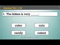 Adjective Grammar Worksheet Choose the correct option English Grammar Practice