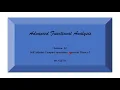Advanced Functional Analysis Session 14 by Dr Viji M