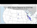 Overview of July 27th Appleton WI tornado and Current Weather for Midwest and in the Pacific