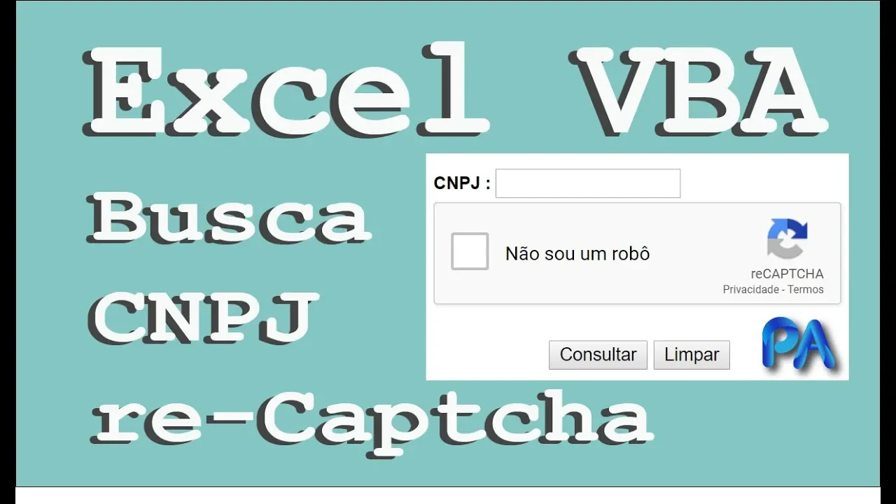 [Excel] API para dados de CNPJ da Receita Federal - Parte 1/2 - DoutorExatas. 