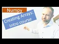 Numpy Creating multi-dimensional arrays