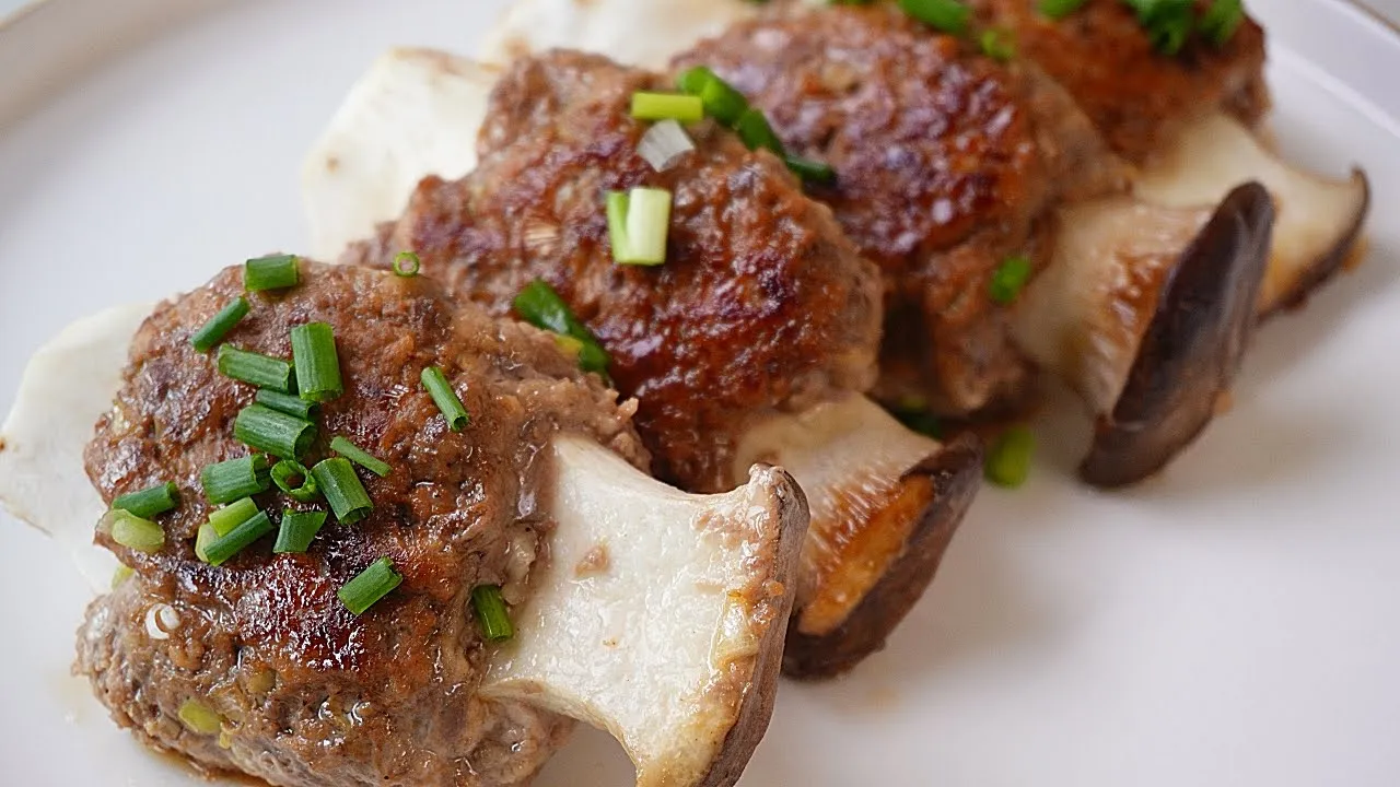 새송이버섯 떡갈비