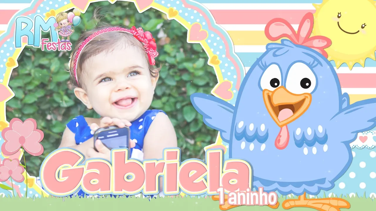 CONVITE ANIMADO GALINHA PINTADINHA CANDY COLORS POR RM FESTAS