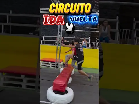 Circuito con obstáculos ida y vuelta