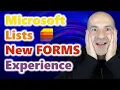 How to use the new FORMS experience in Microsoft Lists SharePoint