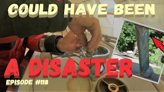 Could have been a disaster, Wind over Water, Episode 118 #centreboardwinch #disasteratsea #diysail