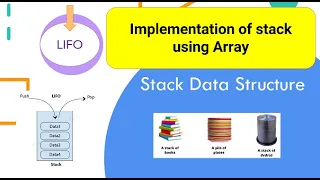 Array Implementation of Stacks Implementing of Stack Using Array in Data Structures Stack Part-4