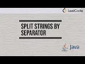 Split Strings by Separator