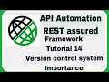 REST Assured API automation Framework Need of version control system