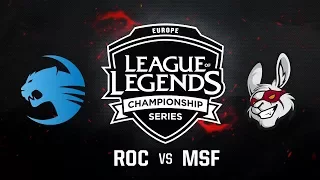 ROC vs. MSF - Week 10 Game 1 | EU LCS Summer Split | Roccat vs. Misfits (2017)