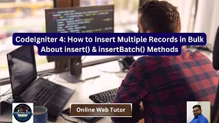 CodeIgniter 4 Tutorials About insert insertBatch Methods How To Insert Bulk Data in Table