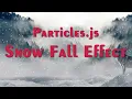 particles js snow fall effect csPoint