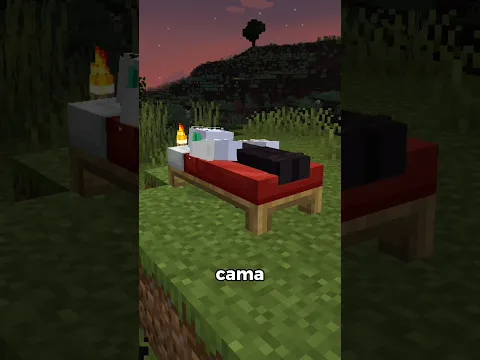 Uma Cama do Terraria no Minecraft